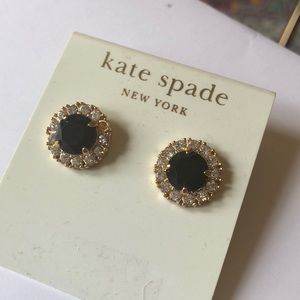 Kate Spade black and crystal earrings
